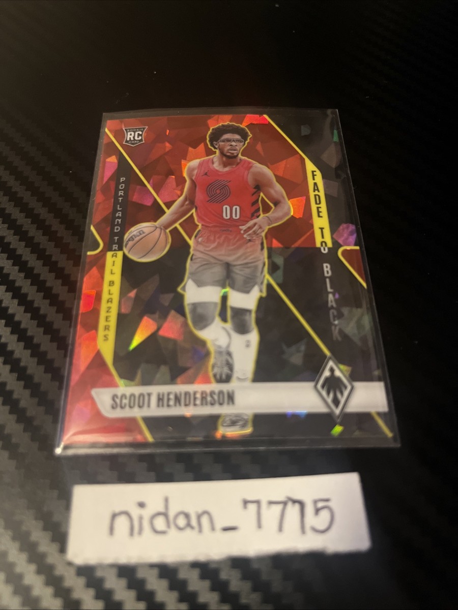 2023-24 Panini Phoenix Fade to Black Scoot Henderson #6 Red Ice (RC)