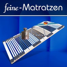 Lattenrost Lattenrahmen 100x200 cm bis 200kg 44 UV 7-Zonen extra stabil