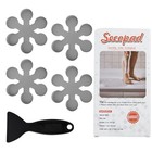 Bathtub Stickers Non-Slip, 36 Pcs Grey Safety Shower Treads Adhesive Applique.