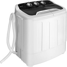Portable Washing Machine Twin Tub 13Lbs Capacity Washer 8Lbs and Spinner 5Lbs