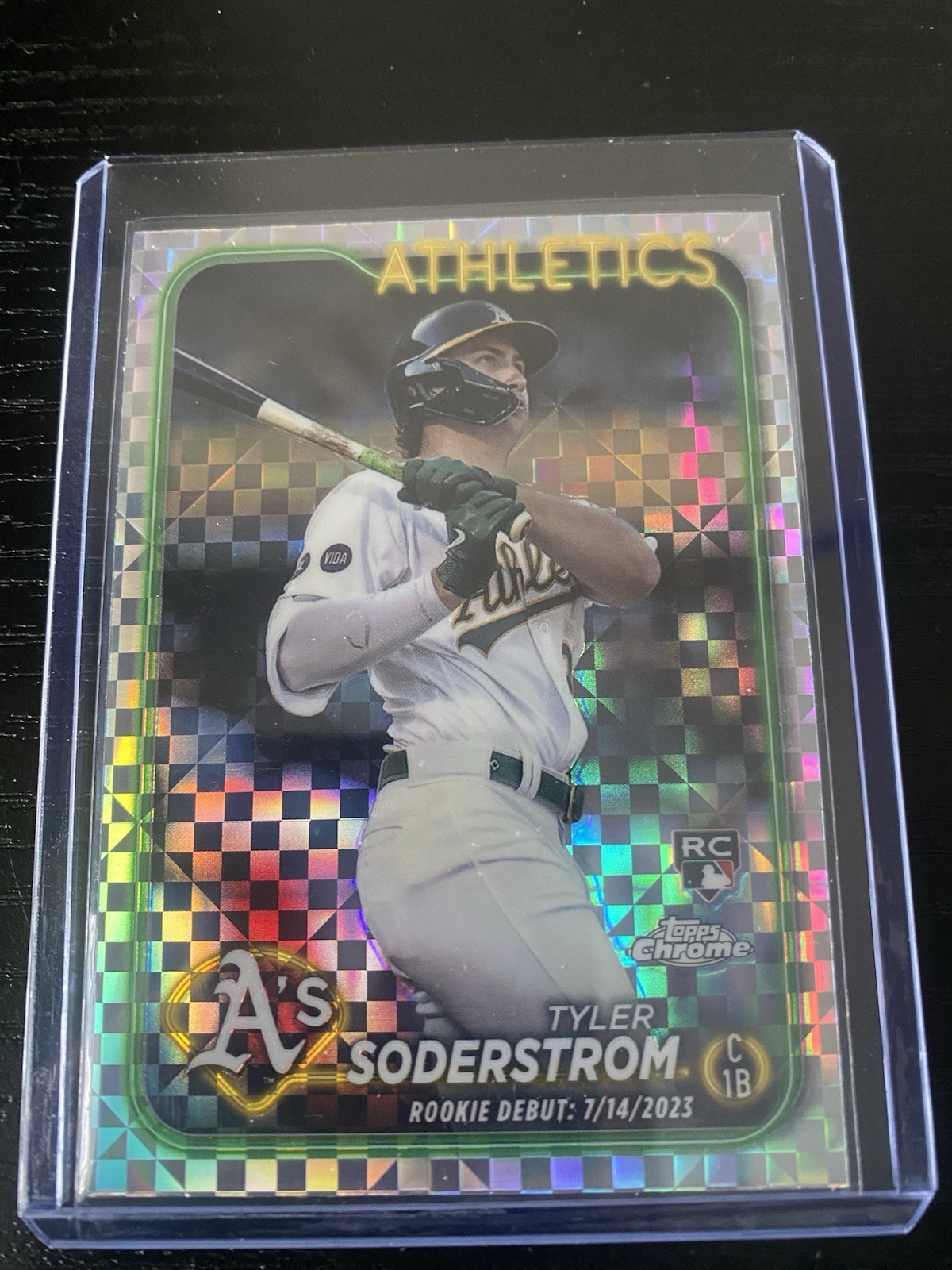 2024 Topps Chrome Tyler Soderstrom RC X-Fractor #298 Athletics