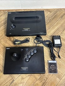 SNK NEO GEO AES Console System Box Memory Card Controller Japan Working