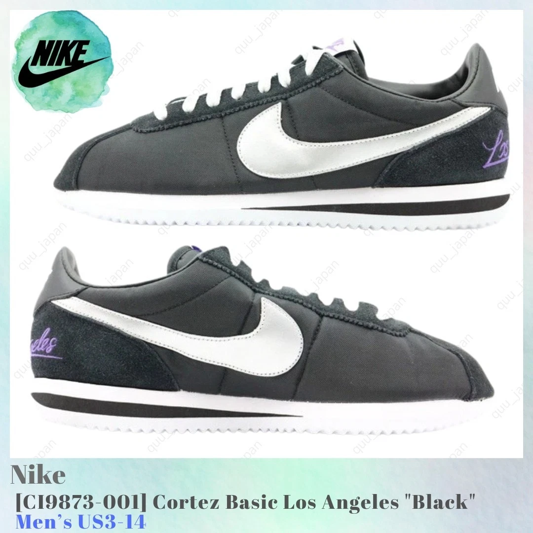 Nike Cortez Basic Black White for sale | eBay