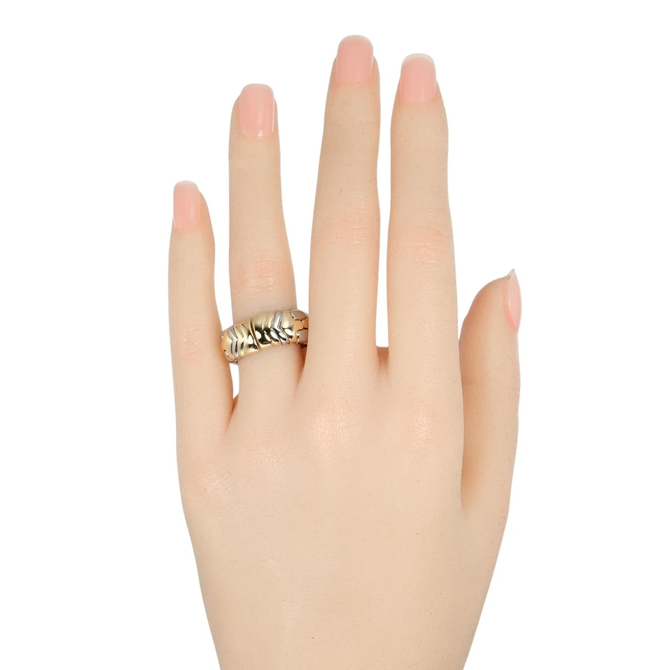 BVLGARI Al Beare Ring K18 yellow gold/Stainless Steel #6.2(US Size) 10.7g ... - Image 2 of 4