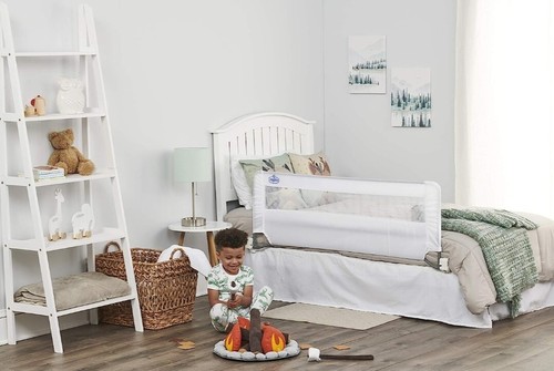 Regalo Swing Down 54-Inch Bed Rail, with Reinforced Anchor Safety System - Picture 4 of 8
