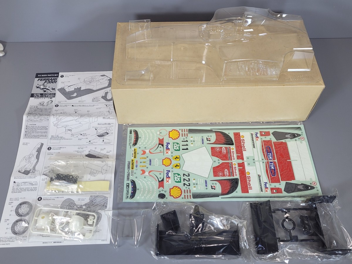TAMIYA Ferrari F2001 ボディパーツセット New Tamiya 1/10 R/C F201 Ferrari F2001 F1 Car Body Part Set