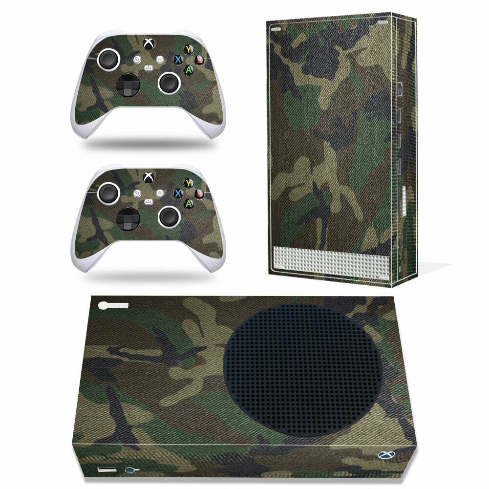 Camouflage Camo Xbox Series S (SLIM) Console Skin Sticker Decal +2 PAD Skins-image
