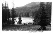 Yampa Colorado Heart Lake RPPC Real Photo Postcard 1950s