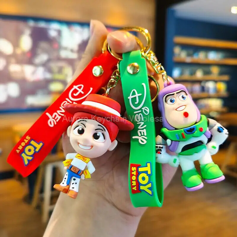 Toy Story Characters 3D Rubber Keychain Keyring Bag Charm Car