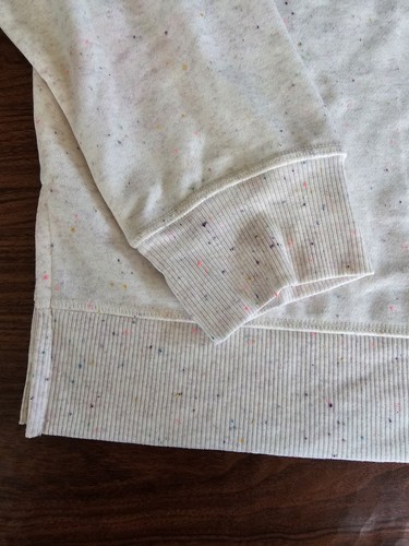 Women's Size Large Style&Co Speckled Sweatshirt In Confetti White-NWT - Picture 5 of 12