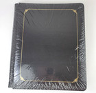 Creative Memories Black 8.5x11 Scrapbook Album Gold Swirl Trim 15 Sheets