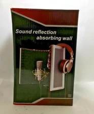 Pro Microphone Isolation Shield, 5-Panel Pop Filter,