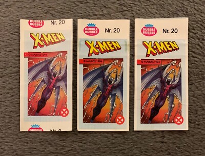 1994 DUBBLE BUBBLE GUM MARVEL X-MEN STICKERS 1992 IMPEL ART