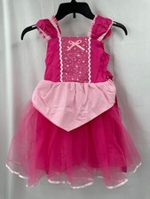 Sleeping Beauty Aurora Girls 7-8 Pink Dress And Accessories Halloween Costumes