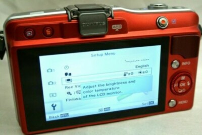 Olympus PEN mini E-PM2 compact digital camera body *red