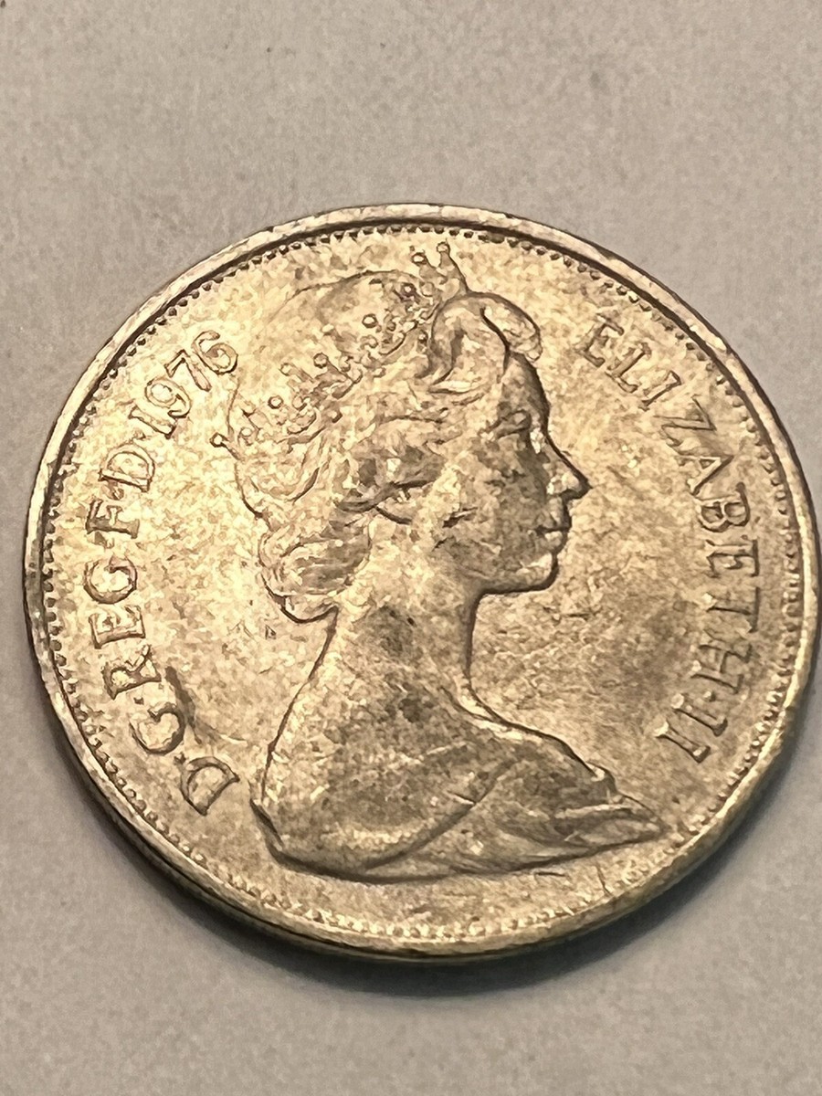 ラ・フランス 様　⑤⑦各10本 1976 ELIZABETH II D G REG F D 10 NEW PENCE COIN AU NICE