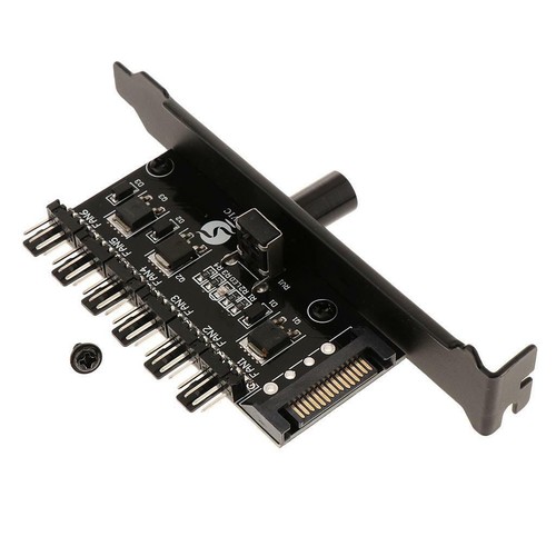 12V SATA PCI Cooler Cooling Fan Speed Controller for PC Desktop Computer - Afbeelding 4 van 7