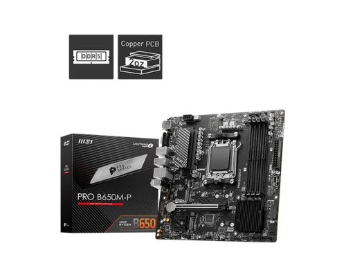 Msi PRO B650M-P am5 motherboard DDR5 6000 motherboard AMD Ryzen 5 7600/r5 7700x