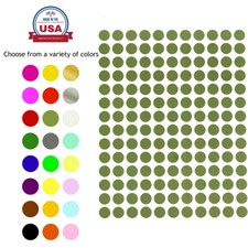 Rounded Dot Stickers 3/8" Colored Marking Craft Label 0.375 Inch 10mm
