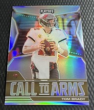 2021 Panini Playoff Tom Brady Buccaneers Silver Prizm Call to Arms #CA-TBR