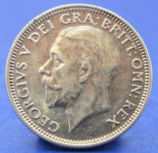 1929 KING GEORGE V SILVER SHILLING  / SNIFF'S  ANCIENT COINS T-7