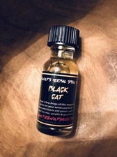Black Cat Magick Ritual Oil - Handmade, Organic, Witchcraft, Hoodoo, Conjure