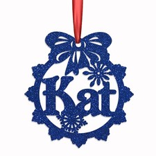 Personalised Christmas Baubles Custom Name Tree Decorations & Engraved Ornaments