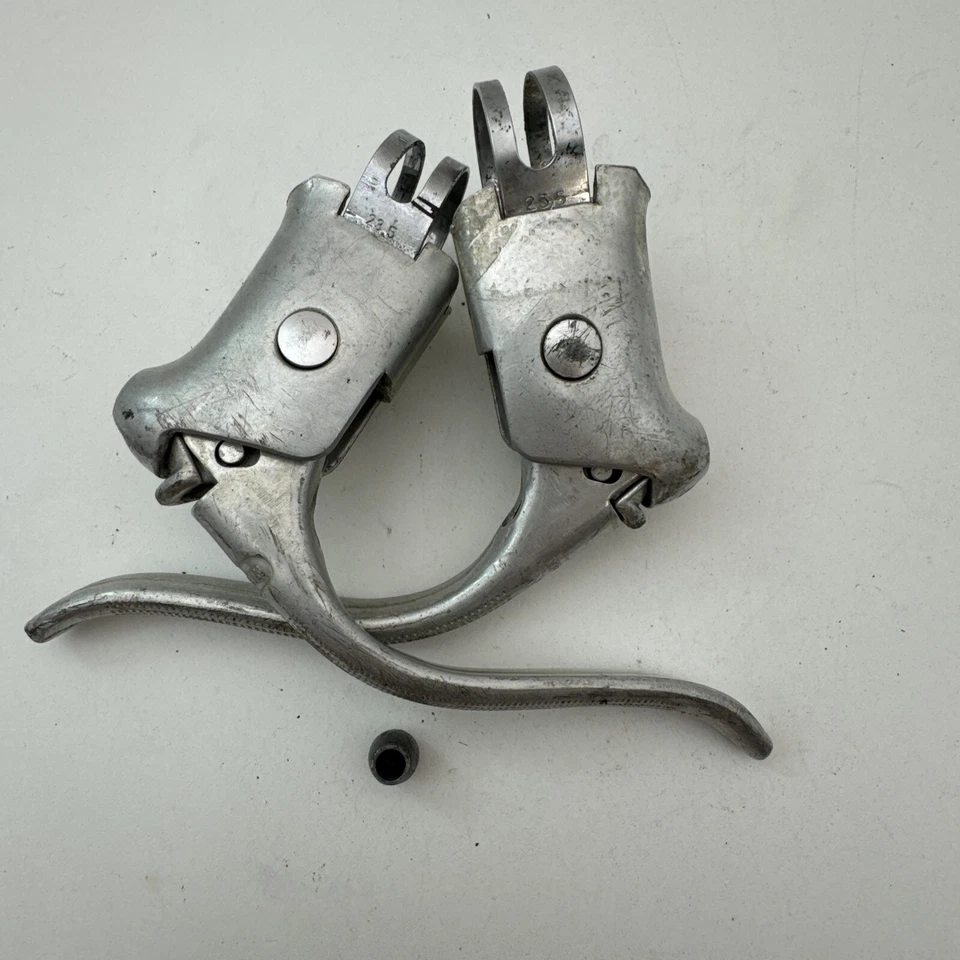 Vintage Weinmann Brake Levers Drop Bar Tour Road Bike Silver 23.5 mm A12 - Image 4 of 4