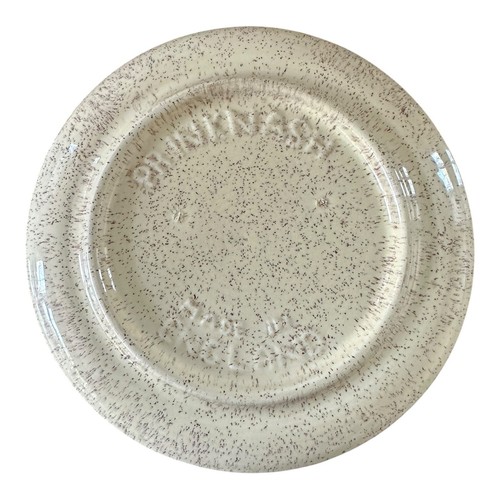 Vintage Prinknash Pottery Round Cheese Butter Dish With Glass Dome Cover - Picture 4 of 4