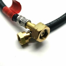 BUTANE GAS HOSE 1m PIGTAIL PIPE CALOR 4.5kg CYLINDER TO W20 BOTTLE CONNECTOR