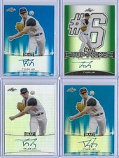 2015 Leaf Metal Draft TYLER JAY Base Prismatic RC Auto Twins LHP 6th Overall SP!