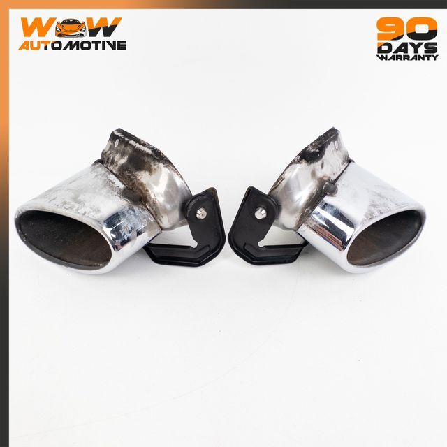 06-13 BENTLEY CONTINENTAL FLYING SPUR LEFT RIGHT EXHAUST MUFFLER TIPS SET OEM