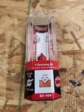 New Freud 20-104 1/2" (Dia.) 90 Degree V Grooving Bit 1/4" Shank