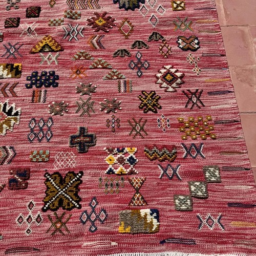 Custom Moroccan Rug, Handmade wool rug, Home Decor Red rug Boho Carpet - Picture 10 of 12