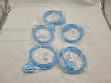 Lot Of 5 DB 9Pin RS232 Serial To RJ45 CAT5 Ethernet Adapter LAN Console Cable