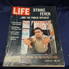 Life Magazine August 26 1966 Birthday Strike Fever Vintage 