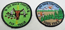 Boy Scouts Jim Bowie Chapter 1984 and 1985 patch