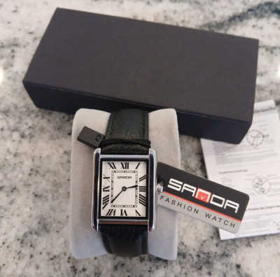 US Seller, Sanda Watch, Tank Style, Quartz, Tested and US Shipping!
