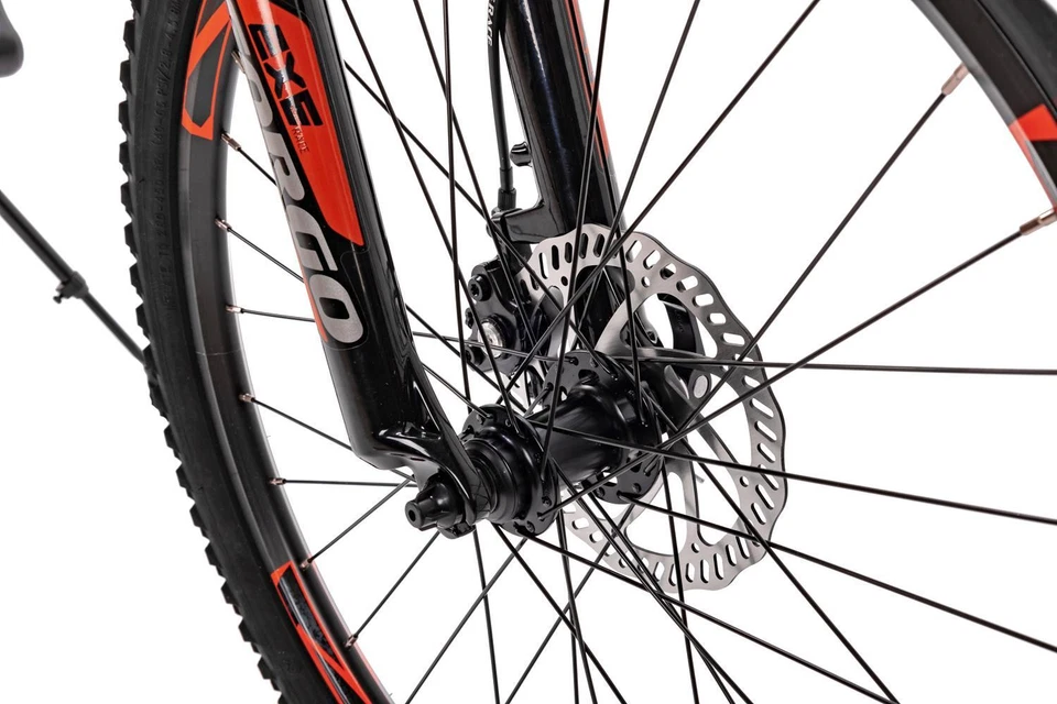 24 Zoll Mountainbike Leader Fox Capitan 8 Gang Scheibenbremsen Schwarz Orange - Bild 3 von 4