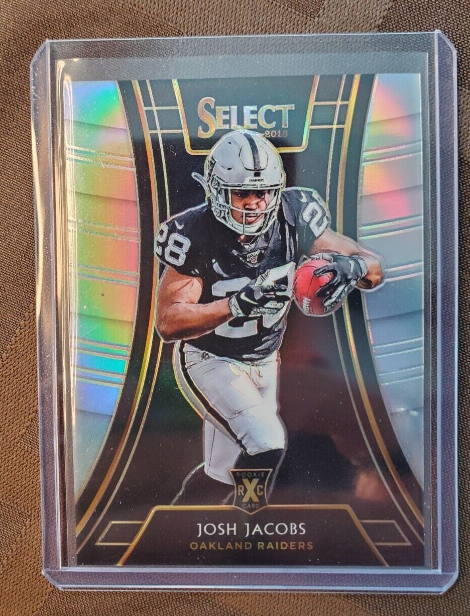 Josh Jacobs 2018 2019 Panini Select XRC RC Prizm SP