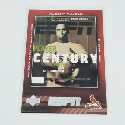 Albert Pujols 2005 Upper Deck ESPN Magazine Covers MC-14 St. Louis Cardinals 
