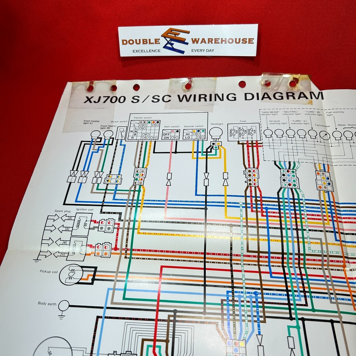 Yamaha XJ700 S / SC Wiring Diagram | eBay
