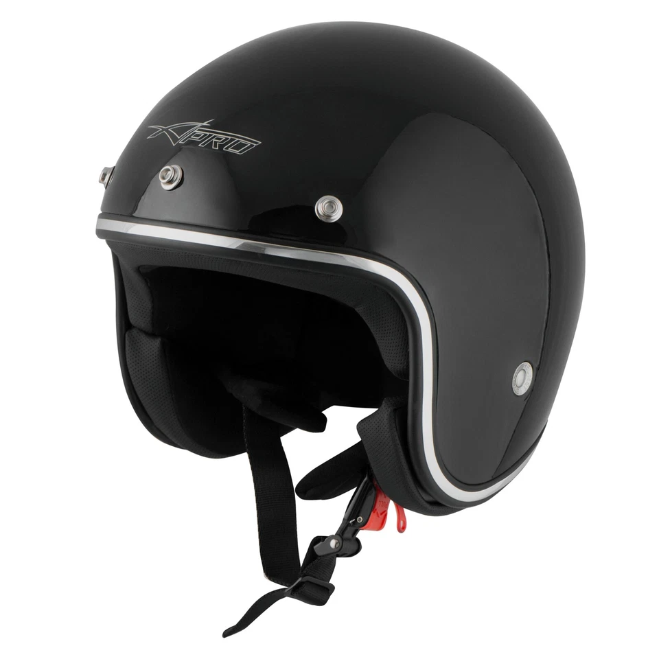Casque Moto Jet Kustom Demi Scooter ECE 22-06 approbation - Photo 3/4