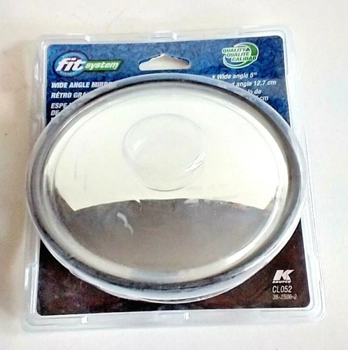 Wide Angle Mirror 5" Round Clamp-On Spot Mirror Fit System CL052