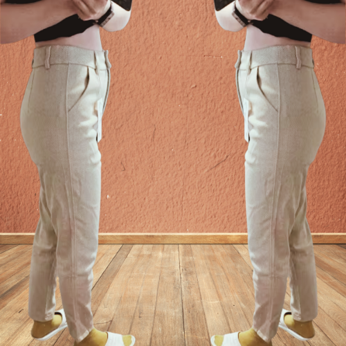 Women's High-Waisted Woolen Harem Pencil Pants – 2024 Autumn/Winter Collection - Picture 7 of 40