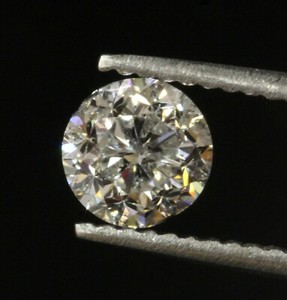 Clarity enhanced .71ct SI3 E loose round natural diamond 5.38x3.62mm earth mined