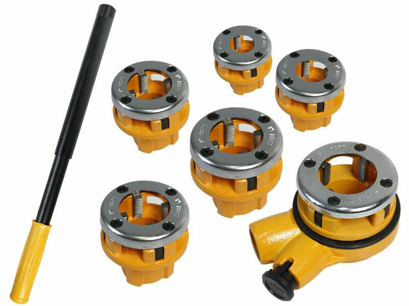 Filiera per tubi 6 pezzi con prolunga leva estensore in valigetta filettatrice  - Immagine 3 di 3