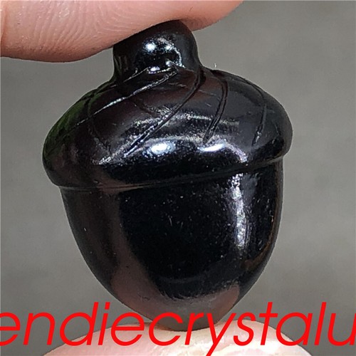 20pcs Natural Obsidian acorns Quartz Crystal Mineral 1" Gem Figurines Healing - Picture 7 of 12