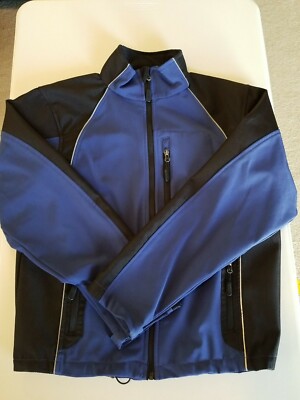 Men's Dutch Harbor Gear Zip-Up All Weather Jacket Coat - DHG Size Small Blue
