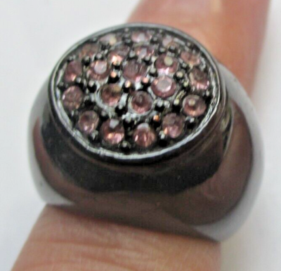 Bague Jonc En Hématite Noire - Taille 53 - NEUVE Sans Emballage